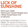 lick of sunshine recipe - Тексты - 