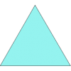 light blue triangle - Predmeti - 