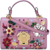 lilac floral and gems bag - ハンドバッグ - 
