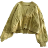 lime green cardigan - Кофты - 