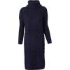 long sweater hem split knit dress - Obleke - $35.99  ~ 30.91€