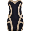 Black Gold Dress - Kleider - $49.99  ~ 42.94€