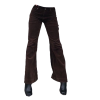 low waisted black pants - ジーンズ - 