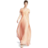 TadashiShoji silk chiffon gown - 模特（真人） - 