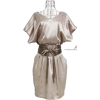 kimono inspired satin dress - Dresses - 