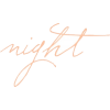 night - イラスト用文字 - 