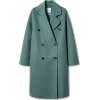 mango dark teal wool coat - Jacket - coats - 