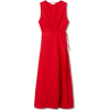 mango red wrap dress - sukienki - 