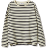 mango striped top - 长袖T恤 - 
