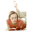 girl reading - Иллюстрации - 