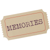 memories ticket - イラスト用文字 - 