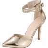 metallic gold heels - Классическая обувь - 