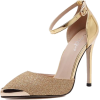 metallic gold heels - Klasyczne buty - 