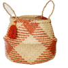 mint and may terracotta check basket - Articoli - 