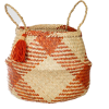 mint and may terracotta check basket - Przedmioty - 