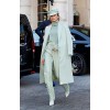 mint coat outfit - My photos - 