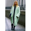 mint coat outfit - Mie foto - 