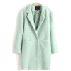 mint green coat - Jakne in plašči - 