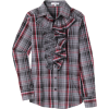 ナラカミーチェ　チェックフリルシャツ - Camisa - longa - ¥16,800  ~ 128.21€
