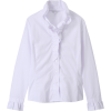 ナラカミーチェ　ドビーフリル　ホワイトブラウス - Рубашки - длинные - ¥9,975  ~ 76.12€