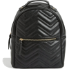 missguided black quilted rounded backpa - Backpacks - £15.00 