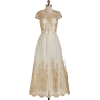 modcloth dress gold and white - Dresses - 
