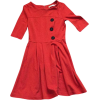 modcloth orange retro dress - ワンピース・ドレス - 