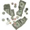 money dollar bills change - Items - 