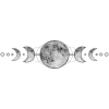 moon phases illustration - Ilustracije - 