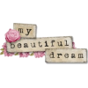 my beautiful dream - 插图用文字 - 