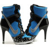 navy blue and black nike dunk  - 球鞋/布鞋 - 