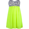 Neon Green Dress - sukienki - 