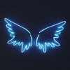 neon wings - イラスト - 