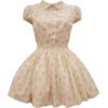 neutral  floral dress - Obleke - 