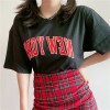 newyork embroidered loose oversized T-shirt - Рубашки - короткие - $27.99  ~ 24.04€