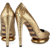 Gold Shoes - Shoes - 