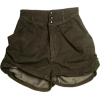 olive green shorts - Calções - 
