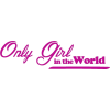 only girl in the world - 插图用文字 - 