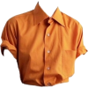 orange cropped shirt - Košulje - kratke - 