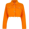 orange denim jacket - Jacket - coats - 