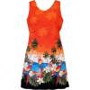 orange dress - sukienki - 