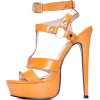 orange heels - Sandały - 
