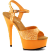 orange heels - Sandały - 