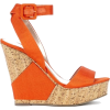 orange sandals - Sandale - 