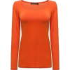 orange top - Camisetas manga larga - 