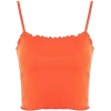 orange top - Camisola - curta - 