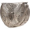 ornate metal bag in silver - Torbe z zaponko - 