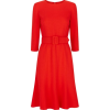 oscar de la renta belted red dress - ワンピース・ドレス - 