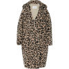 oversized leopard shearling coat - Jakne in plašči - 