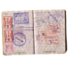 passport stamps - Przedmioty - 